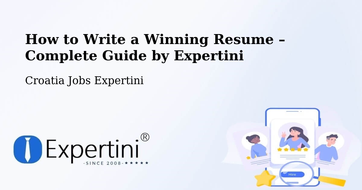 Resume Writing Guide for Job Seekers – Grad Vis - Grad Vis, Croatia Jobs Expertini