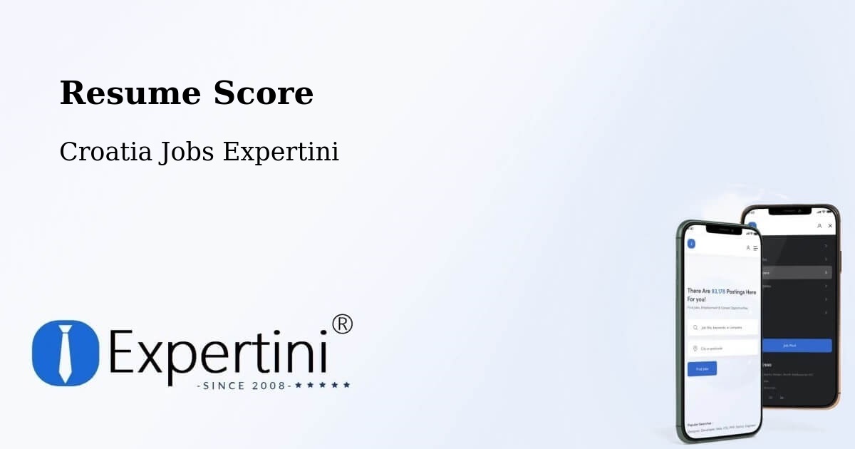 Resume Score & Job Description Match Tool – Grad Vis - Croatia Jobs Expertini